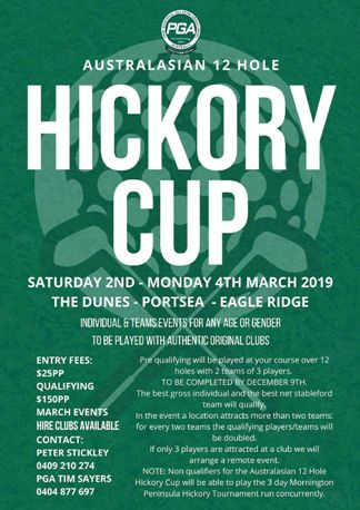 2019 12 Hole Hickory Cup